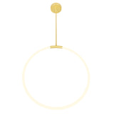 Hoops Integrated LED 24in Satin Gold Chandelier