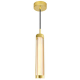 Neva Integrated LED 3in Satin Gold Pendant