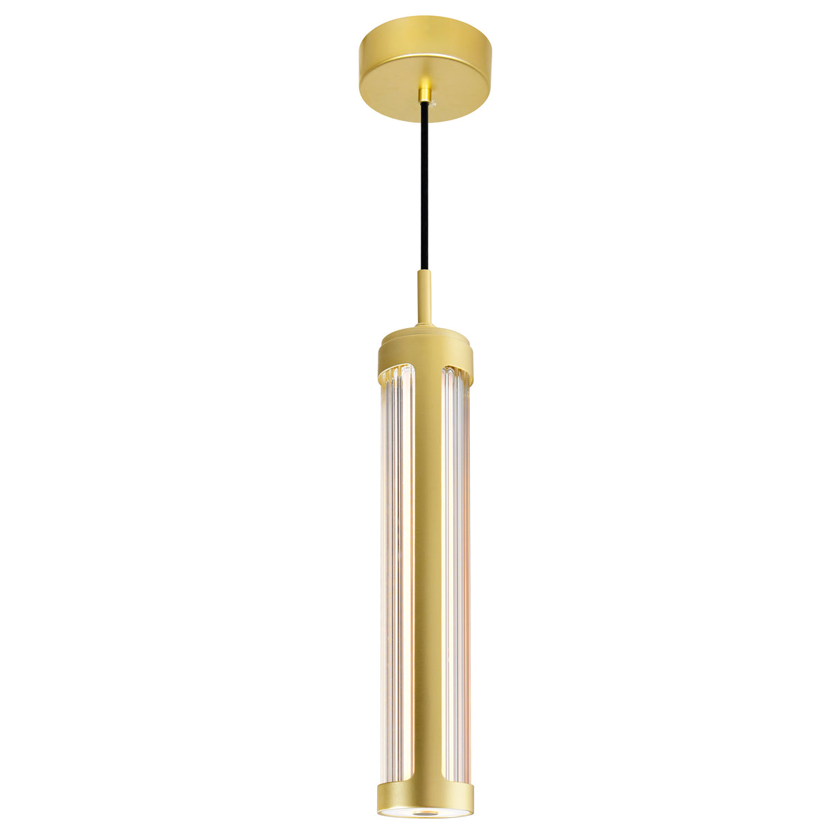 Neva Integrated LED 3in Satin Gold Pendant