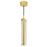 Neva Integrated LED 3in Satin Gold Pendant