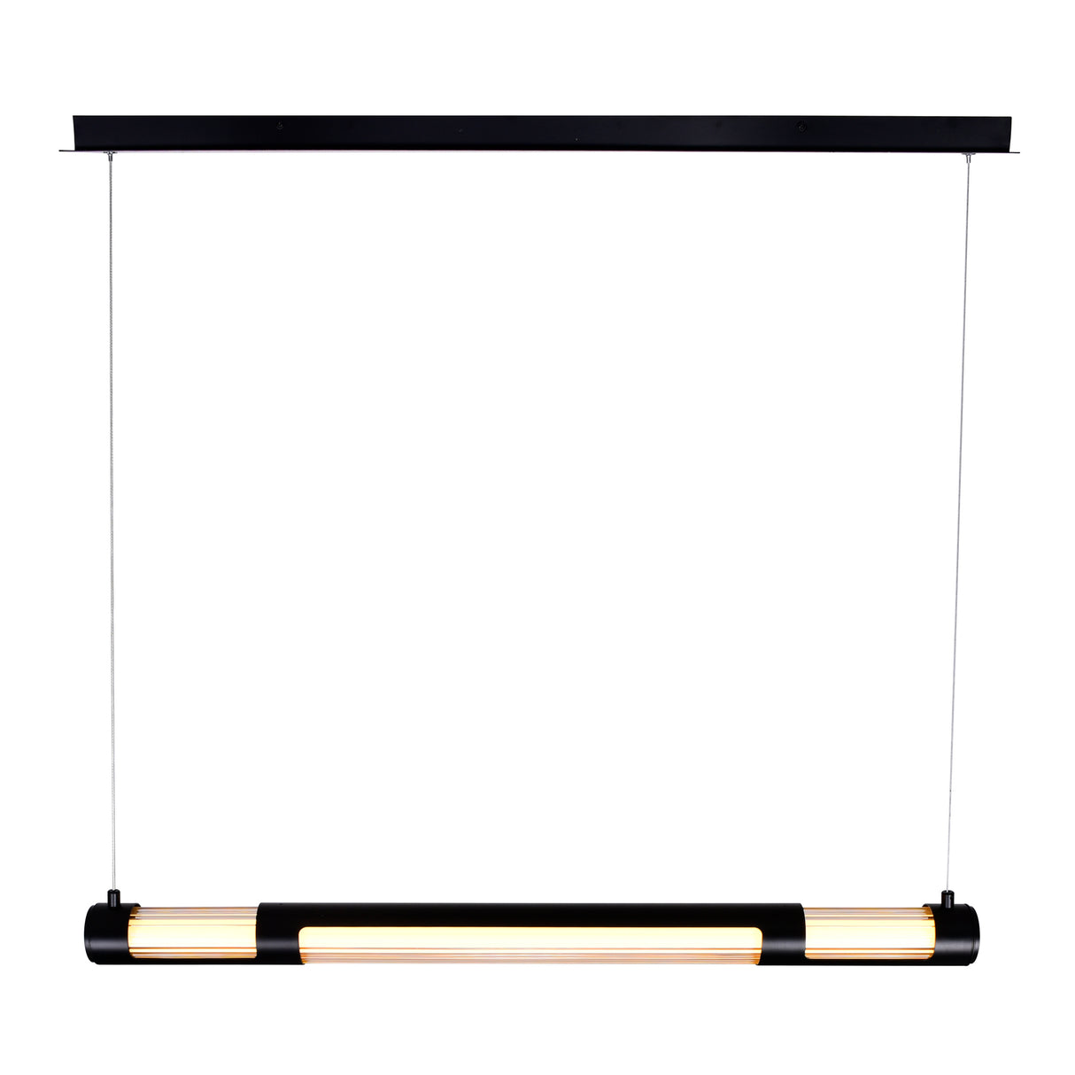 Neva Integrated LED 36in Black Chandelier