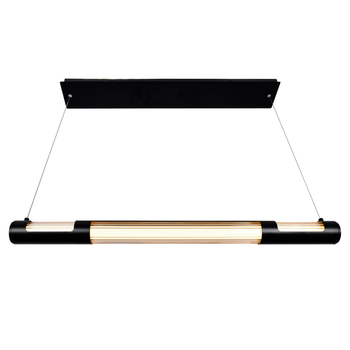 Neva Integrated LED 36in Black Chandelier