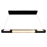Neva Integrated LED 36in Black Chandelier