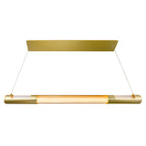 Neva Integrated LED 36in Satin Gold Chandelier