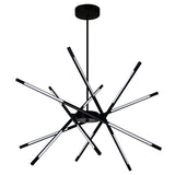 Oskil Integrated LED 31in Black Chandelier