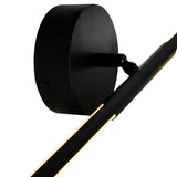 Oskil Integrated LED 24in Black Vanity Light