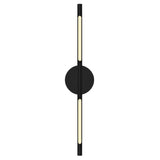 Oskil Integrated LED 24in Black Vanity Light
