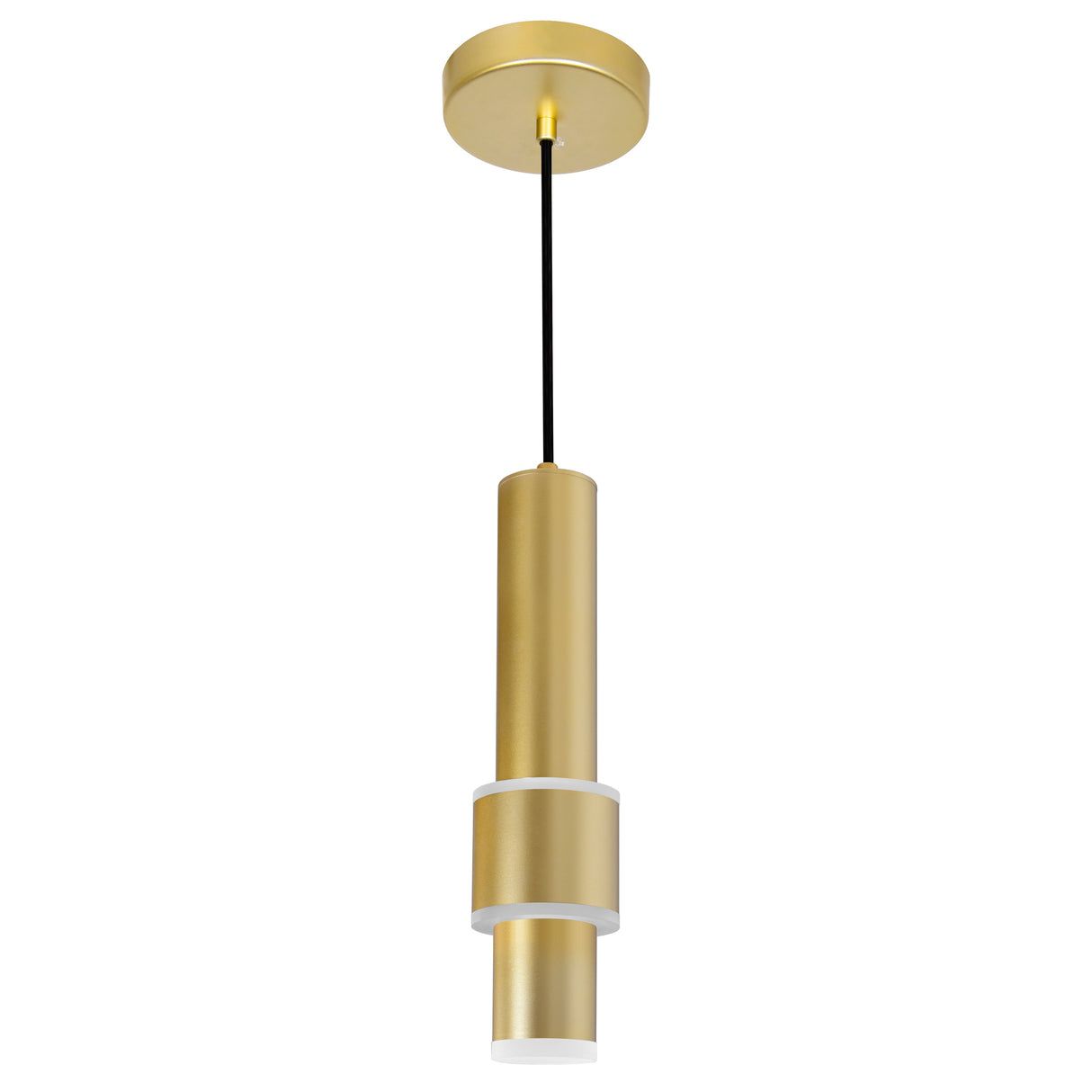 Lena Integrated LED 5in Satin Gold Mini Pendant