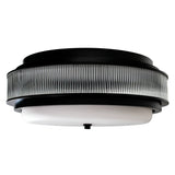 Valdivia 4 Light 18in Black Flush Mount