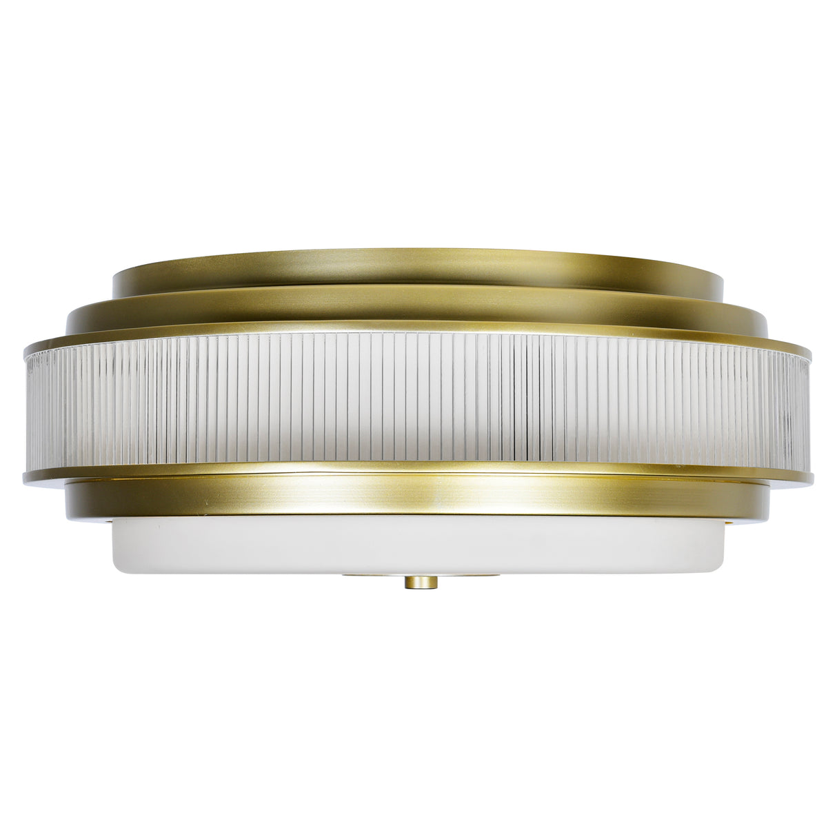 Valdivia 4 Light 18in Satin Gold Flush Mount