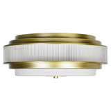 Valdivia 4 Light 18in Satin Gold Flush Mount