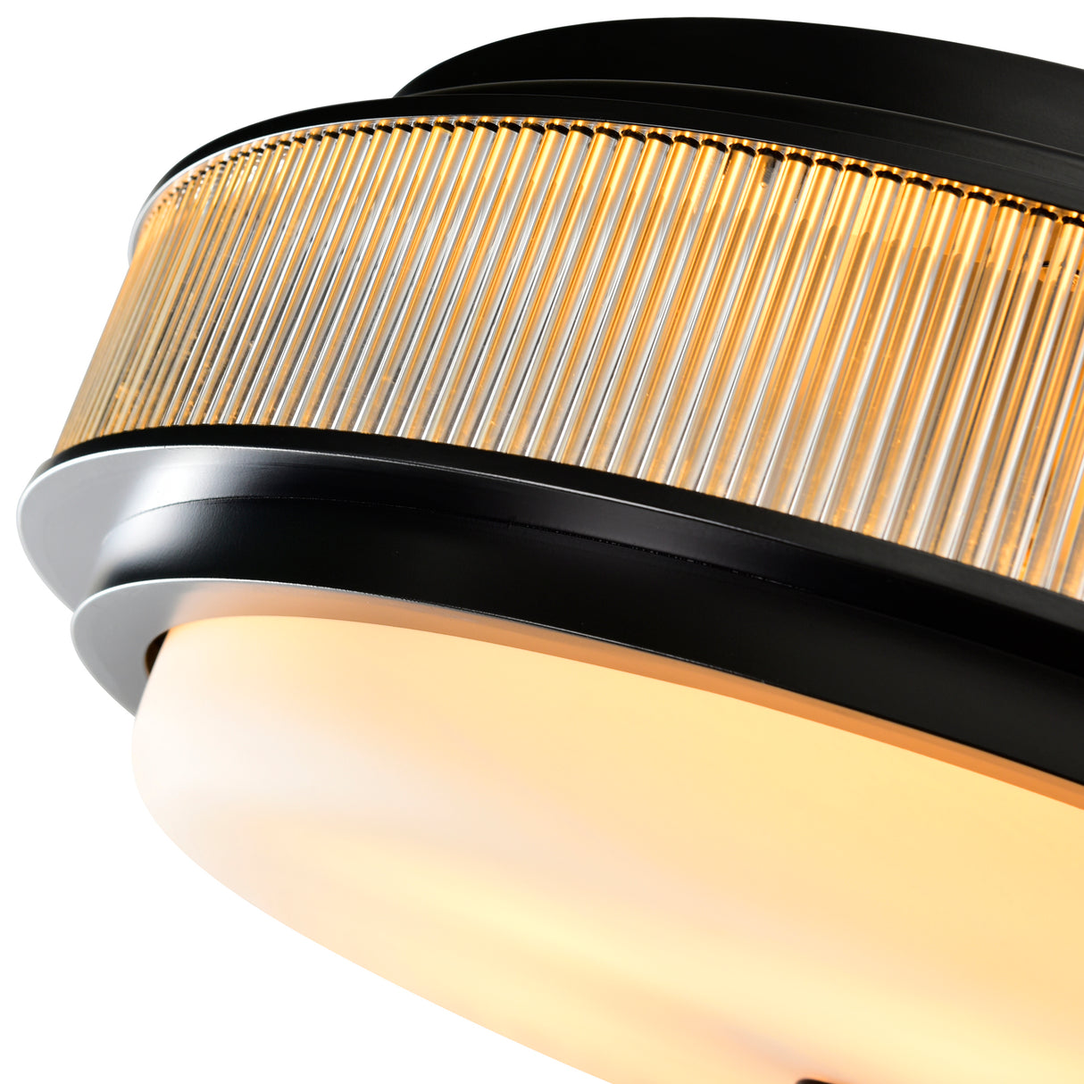 Valdivia 5 Light 22in Black Flush Mount