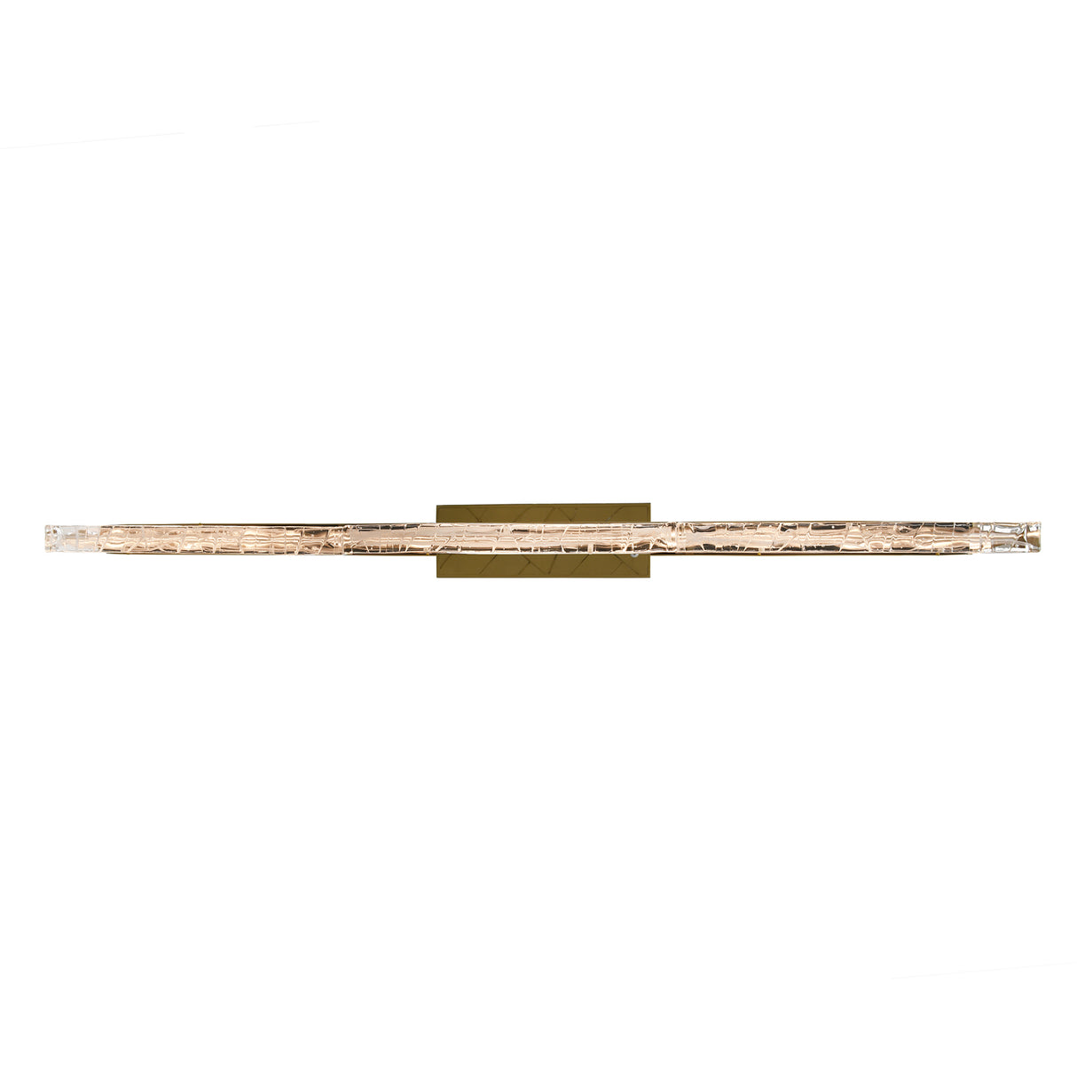 Valira Integrated LED 48in Brass Chandelier with Handcrafted Glass