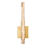 Valira Integrated LED Brass Wall Light with Handcrafted Glass