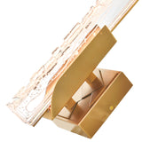 Valira Integrated LED Brass Wall Light with Handcrafted Glass