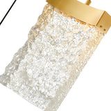 Lava Integrated LED 36in Brass Chandelier with Handcrafted Glass