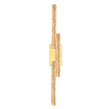 Stagger Integrated LED 36in Brass Vanity Light with Handcrafted Glass