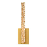 Stagger Integrated LED 5in Brass Wall Light with Handcrafted Glass