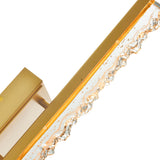 Stagger Integrated LED 5in Brass Wall Light with Handcrafted Glass
