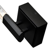 Greta Integrated LED 5in Black Wall Light with Handcrafted Glass