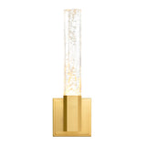 Greta Integrated LED 5in Brass Wall Light with Handcrafted Glass