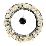 Aya Integrated LED 18in Pearl Black Chandelier