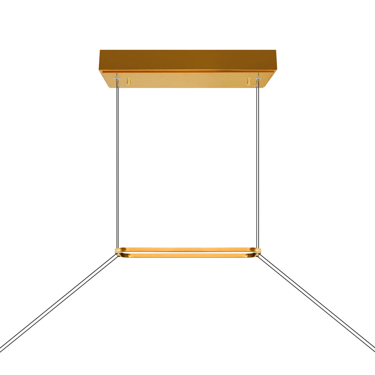 Himalayas Integrated LED 48in Brass Chandelier with Handcrafted Glass