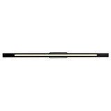 Himalayas Integrated LED 62in Black Chandelier with Handcrafted Glass