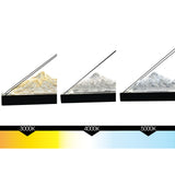 Himalayas Integrated LED 62in Black Chandelier with Handcrafted Glass