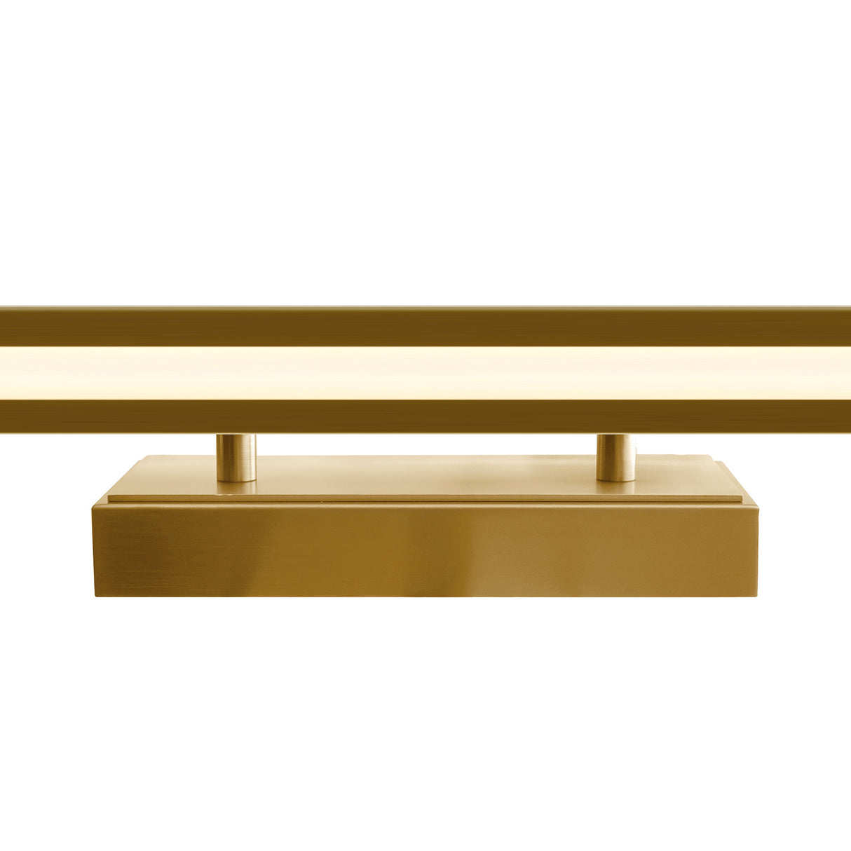 Himalayas Integrated LED 26in Brass Vanity Light with Handcrafted Glass