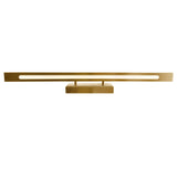 Himalayas Integrated LED 36in Brass Vanity Light with Handcrafted Glass