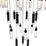 Olinda Integrated LED 33in Black Chandelier