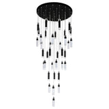 Olinda Integrated LED 33in Black Chandelier