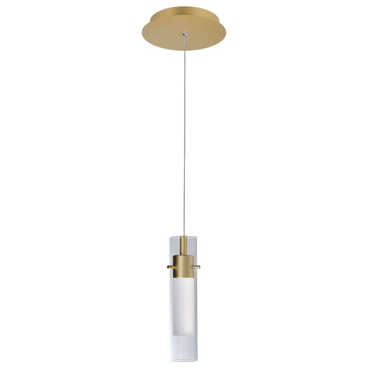 Olinda Integrated LED 5in Satin Gold Mini Pendant