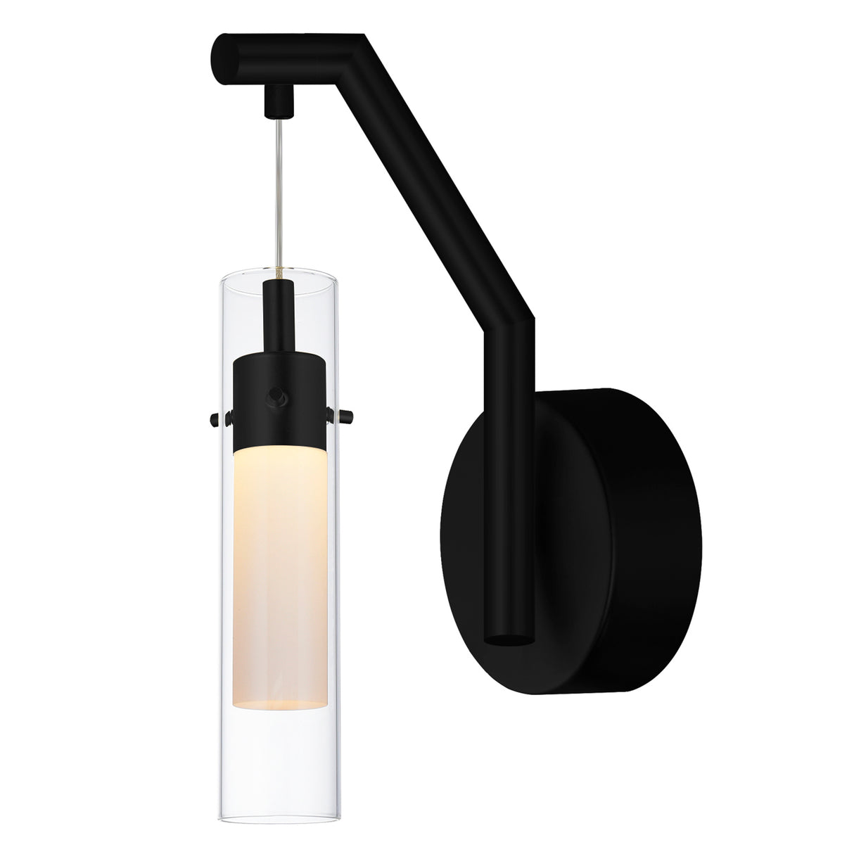 Olinda Integrated LED 5in Black Wall Light