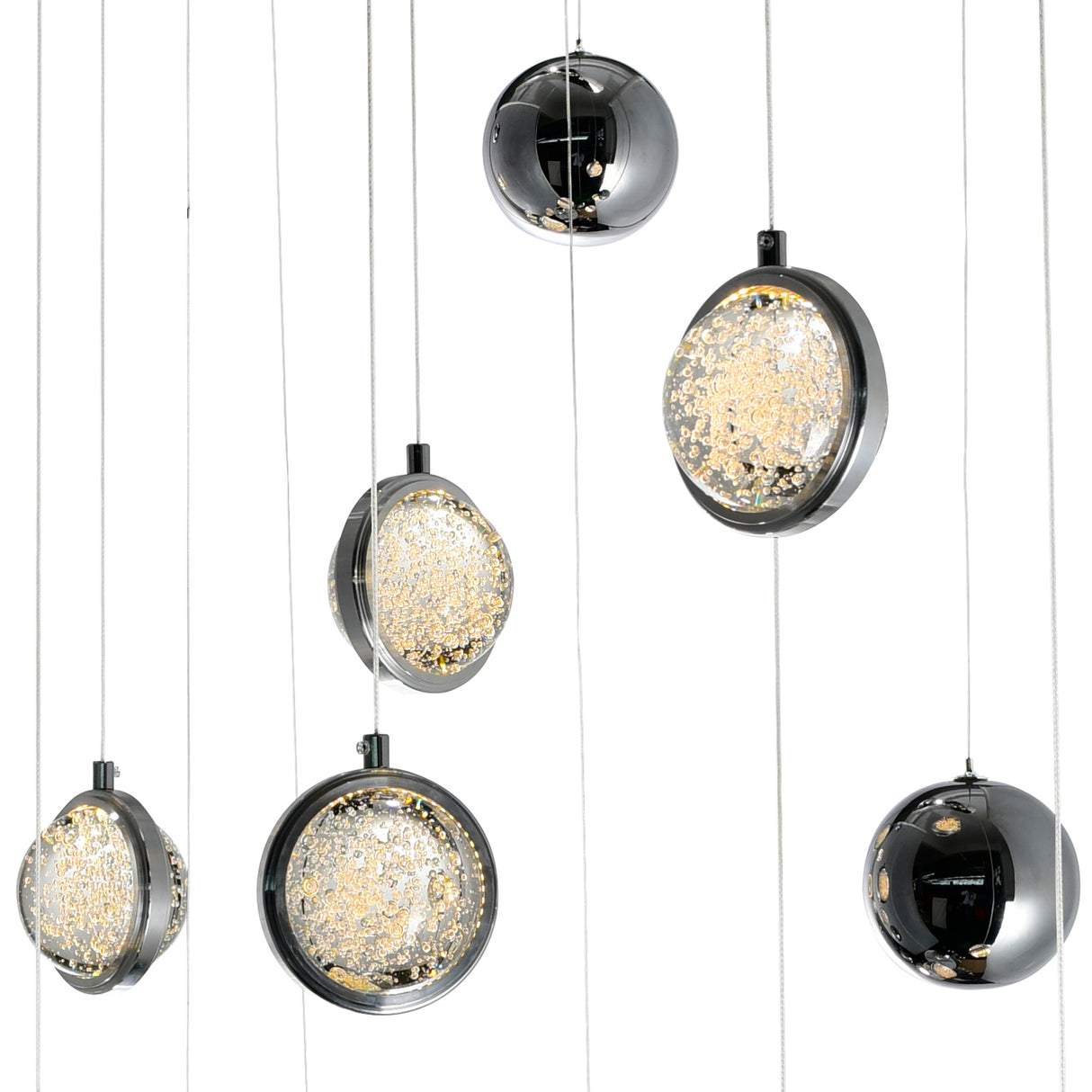 Salvador Integrated LED 40in Polished Nickel Chandelier