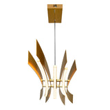 Candora Integrated LED 50in Brass Chandelier