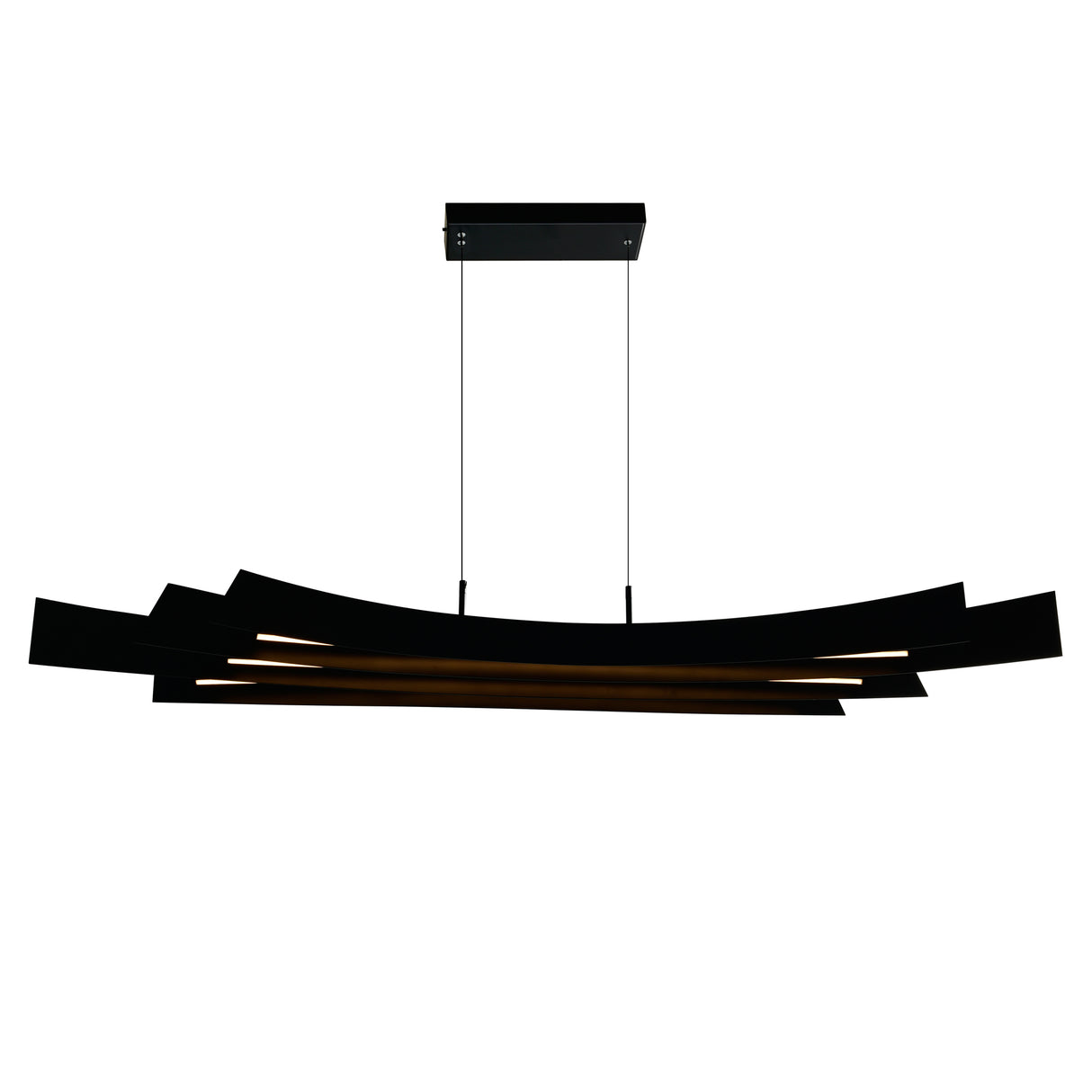 Candora Integrated LED 72in Black Chandelier