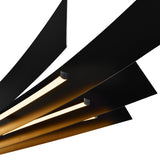 Candora Integrated LED 72in Black Chandelier