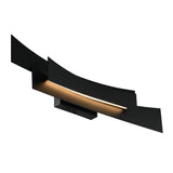 Candora Integrated LED 24in Black Vanity Light