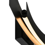 Candora Integrated LED 24in Black Vanity Light