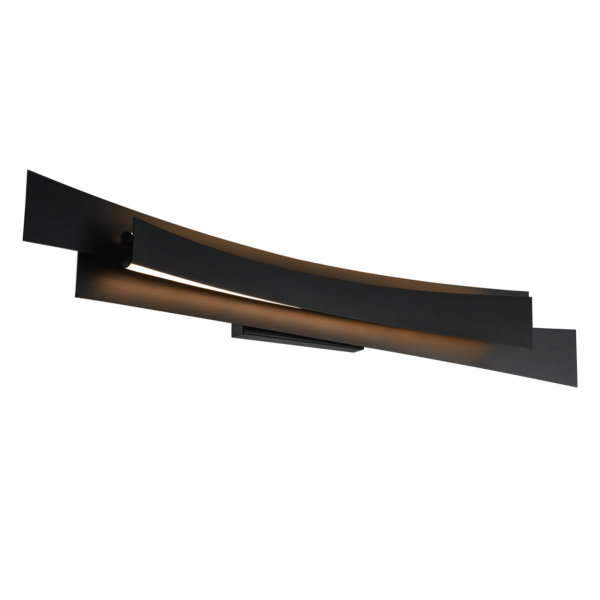 Candora Integrated LED 36in Black Vanity Light