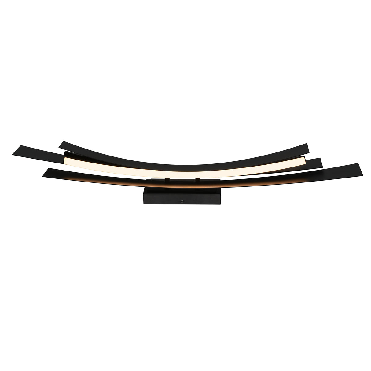 Candora Integrated LED 36in Black Vanity Light
