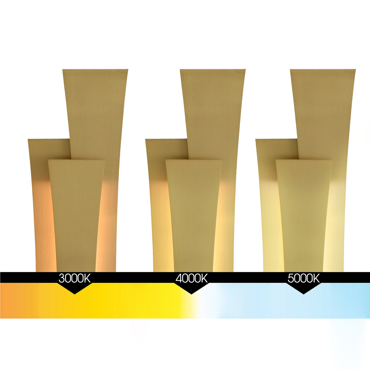 Candora Integrated LED 36in Brass Vanity Light