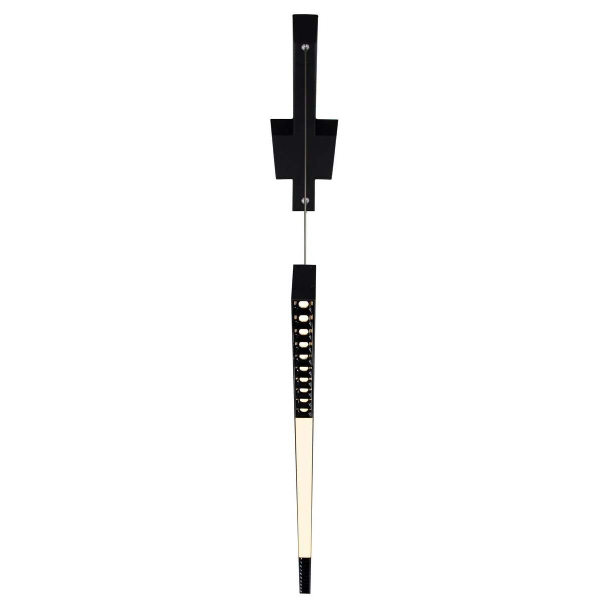 Pienza Integrated LED 45in Black Chandelier