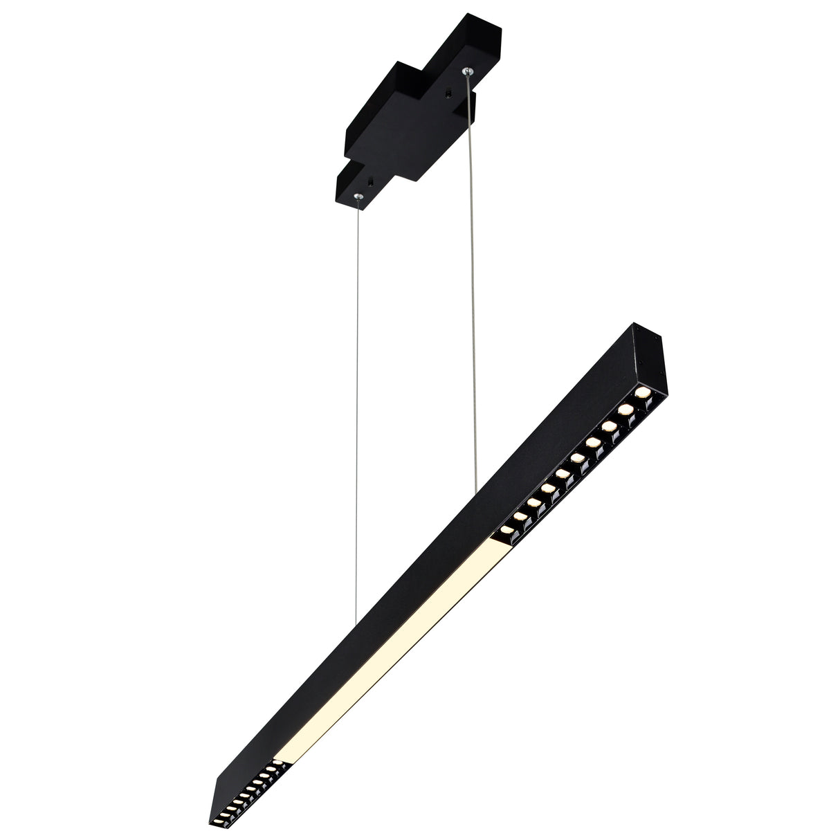 Pienza Integrated LED 45in Black Chandelier