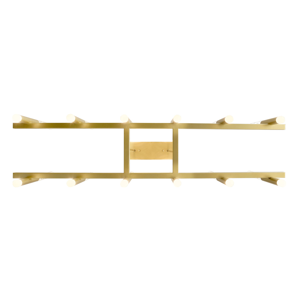 Dragonswatch Integrated LED 48in 12 Pendant Satin Gold Chandelier