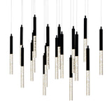 Dragonswatch Integrated LED 48in 18 Pendant Black Chandelier