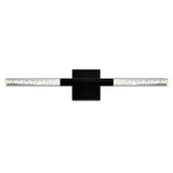 Dragonswatch Integrated LED 26in Black Vanity Light