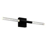Dragonswatch Integrated LED 26in Black Vanity Light